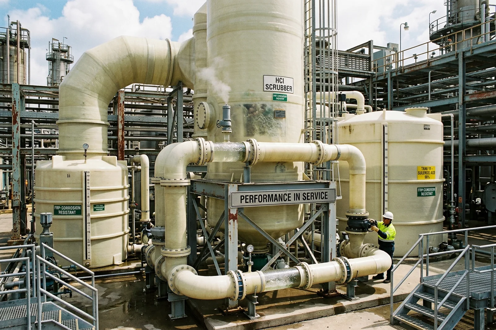 PVDF/FRP Dual Laminate